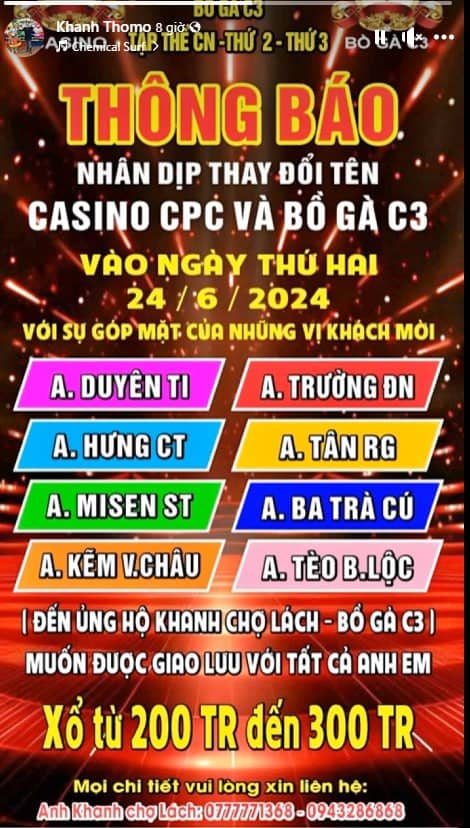 Thi Đấu Giao Lưu Cùng Idol Tại Bồ Gà C3 (CPC3) Ngày 24/06/2024