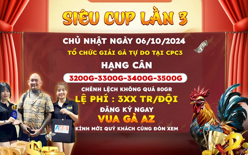 Thông báo giải gà tự do tại CPC3 ngày 06/10/2024